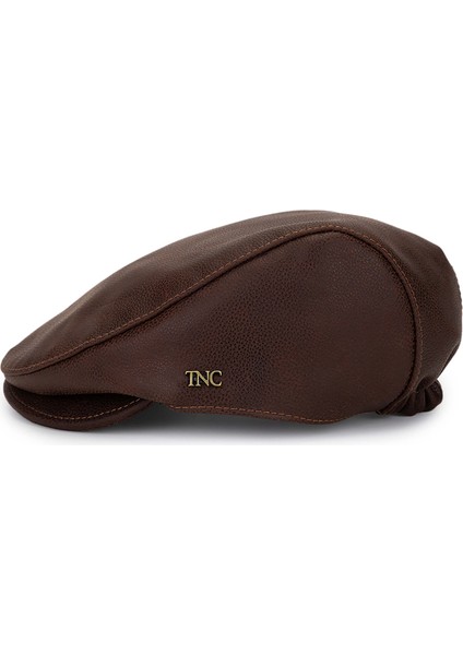 Erkek Hakiki Deri Taba London Şapka 524 1099 Lndn Spk SK25-26 Taba Destroy modelleri