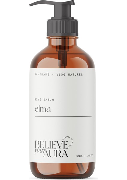 Yeşil Elma El ve Cilt Sıvı Sabunu - E-Vitamini Aloe Vera Shea Butter - 500 ml