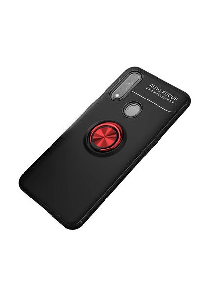 Oppo A31 Kılıf Yüzüğü Stant ve Araç Tutucu Olabilen Şık Esnek Premium Silikon Kapak Ryc/ravel