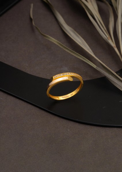 Çivili Ajda Altın Yüzük 14 Ayar modelleri