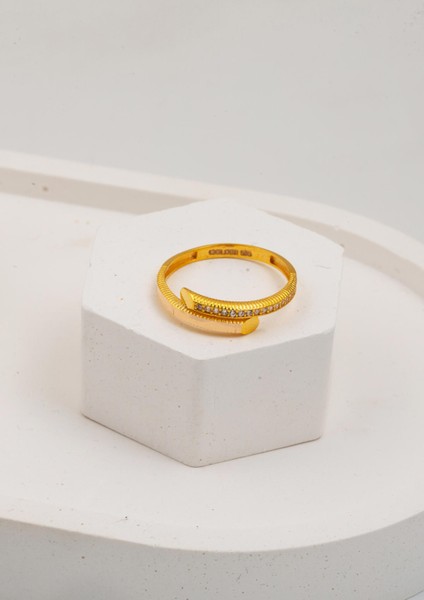 Çivili Ajda Altın Yüzük 14 Ayar fırsatları