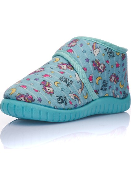 Günlük Kız Erkek Çocuk Panduf Ev Ayakkabısı Esnek Kaymaz Taban Cırtlı Kreş Anaokulu Ayakkabı 263 fiyatları