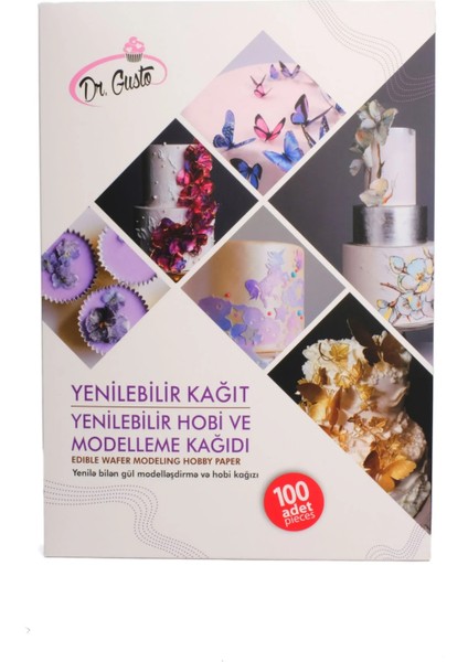 Yenilebilir Hobi ve Modelleme Kağıdı 100LÜ