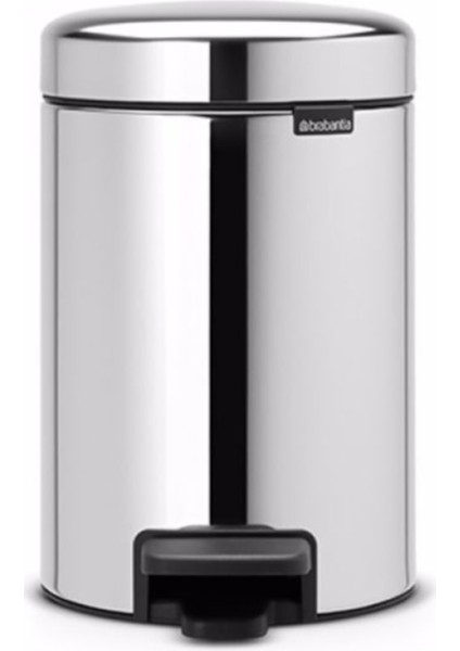 Çöp Kovası, Pedallı, Soft, 5lt - Parlak P.çelik