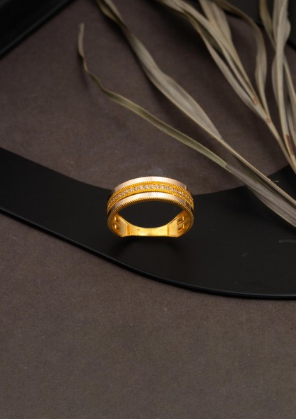 3 Sıralı Ajda Yüzük 14 Ayar Altın fırsatları