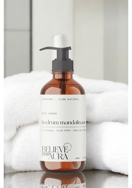 Bodrum Mandalinası Doğal Zeytinyağlı Sıvı El Sabunu E-Vitamini Aloe Vera Shea Butter Katkılı- 500 ml indirimleri