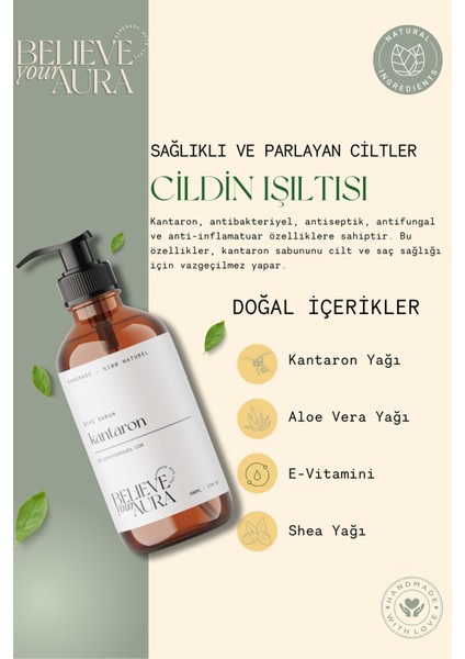 Kantaron Bitki Özlü El ve Cilt Sıvı Sabunu - E-Vitamini Aloe Vera Shea Yağı - 500 ml fiyatları