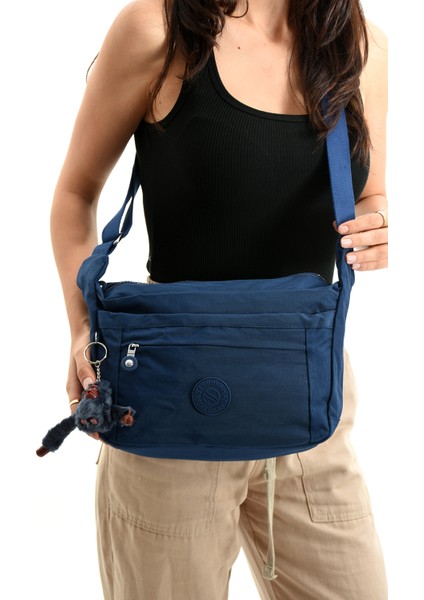 Kadın Su Geçirmez Çok Cepli Çapraz Okul ve Seyahat Çantası