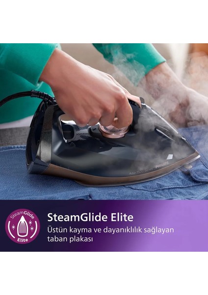 DST7510/80 7500 Serisi Buharlı Ütü, 3200 W, 55 g/dk Sürekli Buhar, SteamGlide Elite, 260 g Şok Buhar, fırsatları