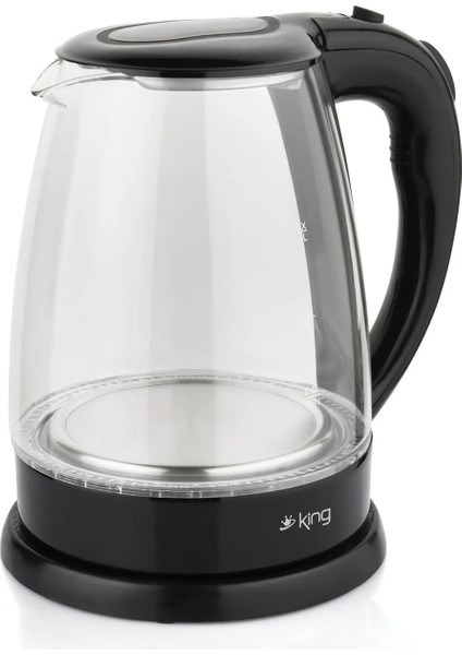 KSI1001 Alice 1.8 Lt Işıklı Cam Kettle Su Isıtıcı
