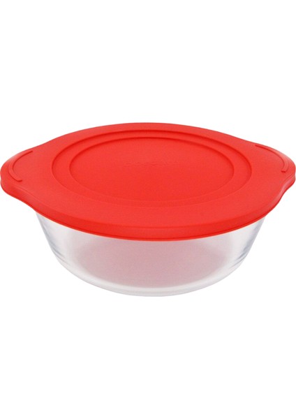 Kapaklı Borcam - Şeffaf / Kırmızı - 2,2 lt modelleri