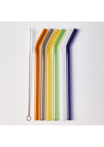 15960 Straw Cam Pipet Fırça Seti Renkli 6lı modelleri