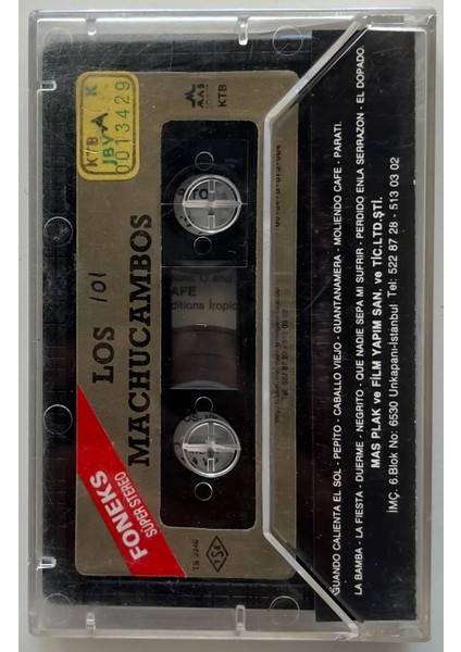 Los Machucambos Kaset (Orjnal Dönem Kağıt Baskı Kaset) fiyatları