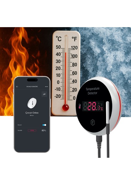 Akıllı Wi-Fi Endüstriyel Sıcaklık Sensörü modelleri