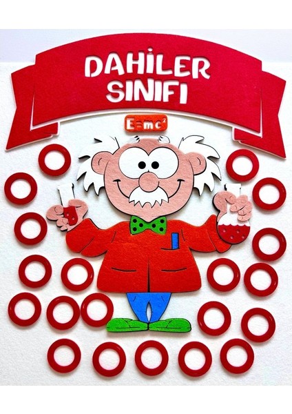 Sınıf Mevcudu Panosu Dahiler Sınıfı (Keçe Kumaştan Eğitim Materyali)