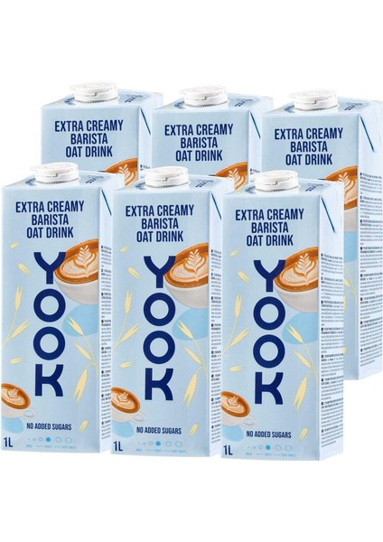 YOOK Extra Creamy Barista Yulaf Içeceği 6X1L