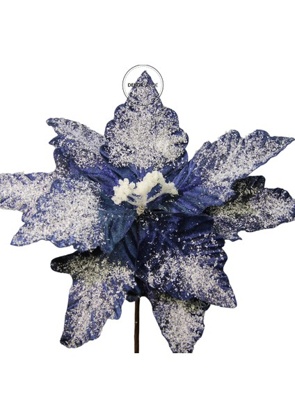 Karlı Ponsetya Pike Lacivert 12 cm fiyatları