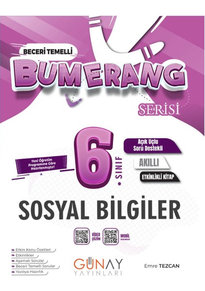 6. Sınıf Bumerang Serisi Etkinlikli Türkçe Matematik Fen Bilimleri Sosyal Bilgiler Seti 2026 Güncel Basım indirimleri