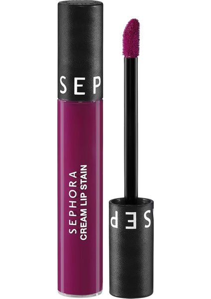 Cream Lip Stain – Bulaşmayan Kadife Bitişli Ruj - Mat Likit Ruj 133 Purple Pop (5 Ml)