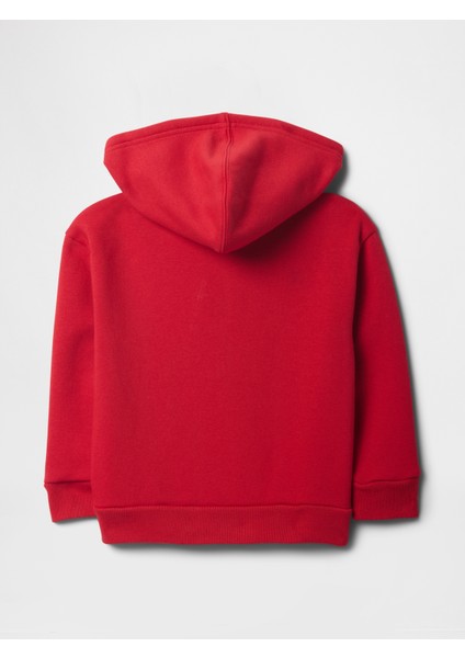 Erkek Bebek Kırmızı Gap Logo Fermuarlı Sweatshirt modelleri