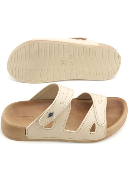 Kadın Yazlık Suni Deri Cırt Cırtlı Ayarlanabilir Rahat Taban Günlük Terlik indirimleri