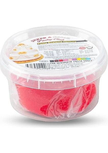 Şeker Hamuru 200 gr Kırmızı