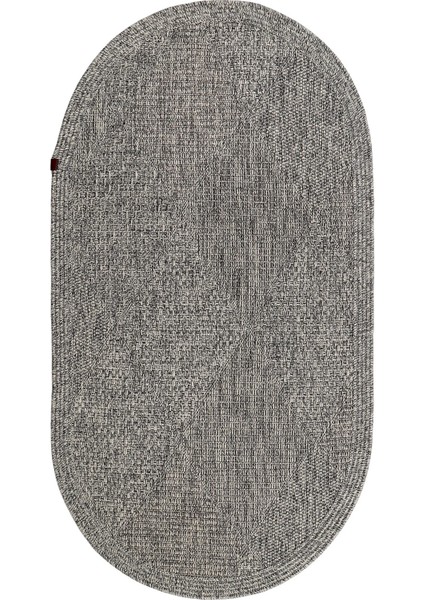 Boho 06 Gri Naturel Oval Jüt Halı Yolluk Jüt Taban Jüt Kilim Hasır Halı Otantik Oval Bohem Halı fırsatları