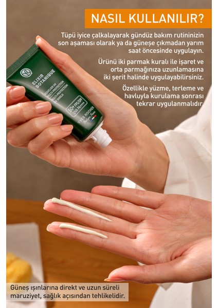 Bitkisel Antioksidan Elixir Botanique Leke Karşıtı 50SPF Yüz Güneş Kremi-E vitamini-30ml