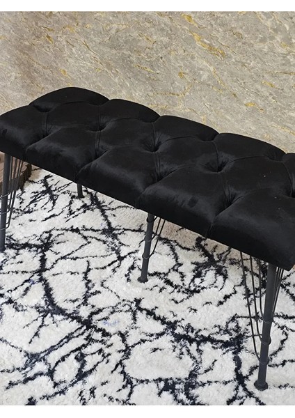 Metal Siyah Tel Ayaklı 100 cm Puf Bench - Puf - Bench - Oturak - Mutfak Oturağı - Antre Oturağı Siyah Renk 100 x 40 Boyut/ebat fırsatları