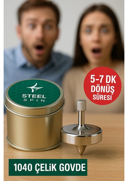 Stres Giderici Uzun Süre Dönebilen Profesyonel Ağır Metal Topaç - Odaklanma Için Spin El Oyuncağı modelleri