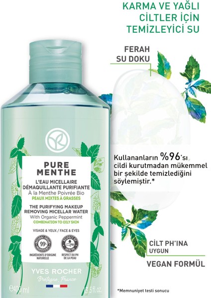 Karma-Yağlı-Akne/Sivilce Eğilimli Cilt, Prebiyotik Micellar Makyaj Temizleme Suyu-Pure Menthe-400ml fiyatları