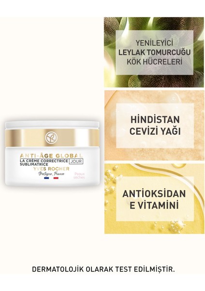 Yaşlanma Karşıtı Bitkisel Kök Hücre Bakımı Anti-age Global - Hyaluronik Asit -kuru Cilt Gündüz Kremi fırsatları