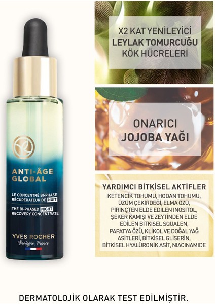 Yaşlanma Karşıtı Bitkisel Kök Hücre Bakımı Anti-age Global - Niasinamid&hyaluronik Asit -gece Serumu fırsatları