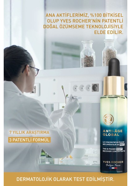 Yaşlanma Karşıtı Bitkisel Kök Hücre Bakımı Anti-age Global - Niasinamid&hyaluronik Asit -gece Serumu