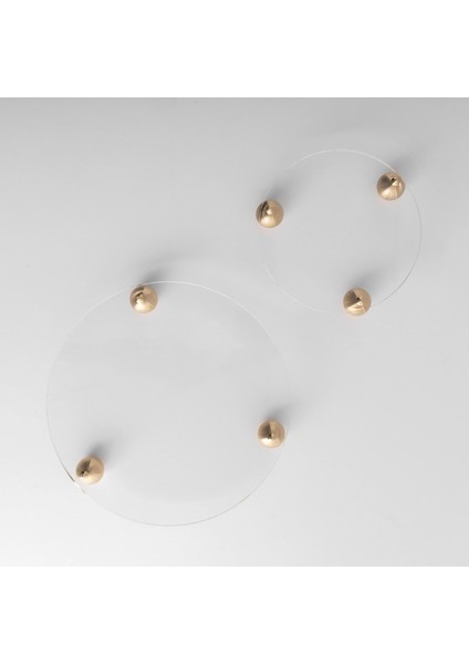 Karis Pirinç Ayaklı Pleksi Jardinyer Şeffaf 30 cm modelleri