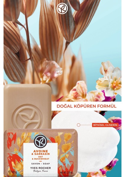 Katı Sabun - Rahatlatıcı Yulaf & Karabuğday -SLS,SLES İçermez,Vegan-80gr fiyatları