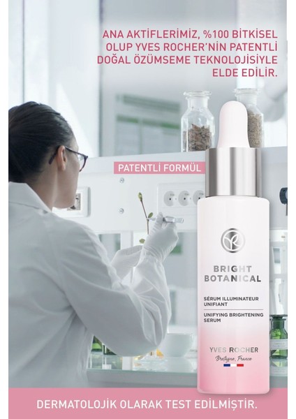 Leke Ve Kırışık Karşıtı Bitkisel Bakım Bright Botanical - Niacinamide & C Vitamini Serum - 30ml