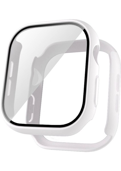 - ​​​Apple Watch 10 46mm - Kasa Koruyucu Sert PC Kasa ve Ekran Koruyucu - Gard 35 - Pembe - T33601