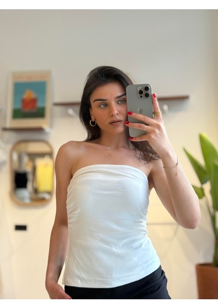 Ekru Straplez Bluz fiyatları