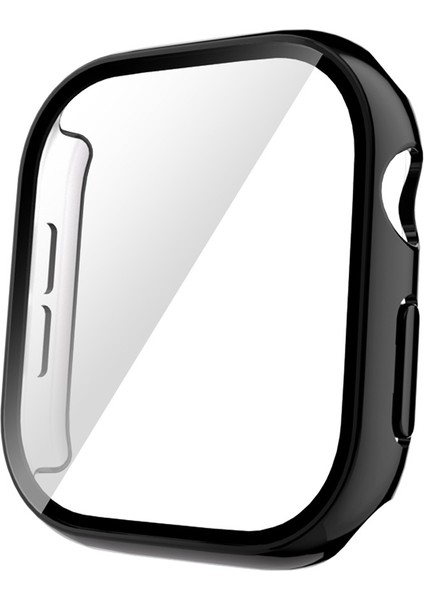 - ​​​Apple Watch 10 42mm - Kasa Koruyucu Sert PC Kasa Electroplatink Çerçeveli Ekran Koruyucu - Gard 36 - Siyah - T34195 indirimleri