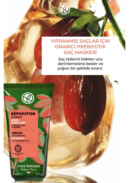 Onarıcı Prebiyotik Saç Maskesi - Yıpranmış Saçlar / Reparation -Vegan -200ml fiyatları