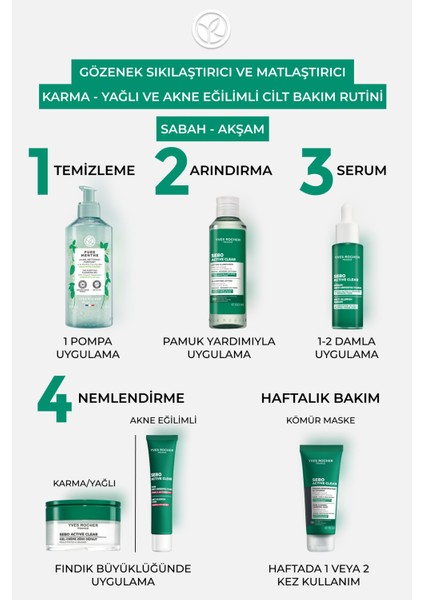 Arındırıcı Siyah Nokta Karşıtı Kömür Maske-Süksinik Asit-Sebo Active Clear Botanik Kompleks-75ml