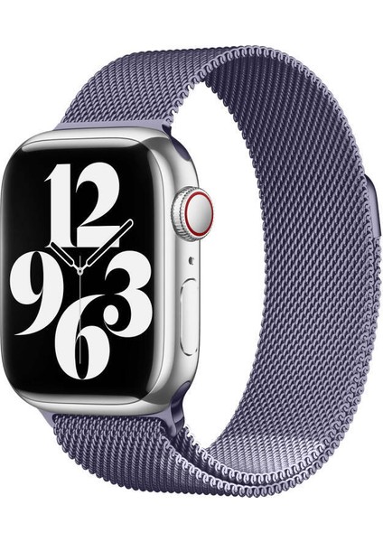 - ​​​Apple Watch 44mm - Kordon Metal Kordon - KRD-01 - Derin Mor - T11063