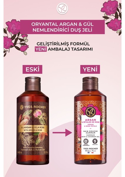 Duş Jeli - Nemlendirici Oryantal Argan ve Gül - SLS,SLES İçermez,Vegan-400ml fiyatları