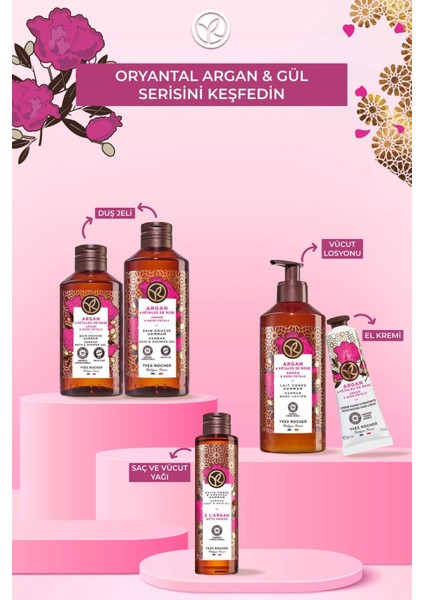 Duş Jeli - Nemlendirici Oryantal Argan ve Gül - SLS,SLES İçermez,Vegan-400ml