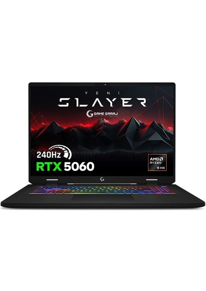 Slayer R9M XL-5060 C6 Amd Ryzen 9 8940HX 32GB Ram 1tb SSD RTX5060 17" Qhd+ 240Hz IPS Freedos Oyuncu Laptop fiyatları