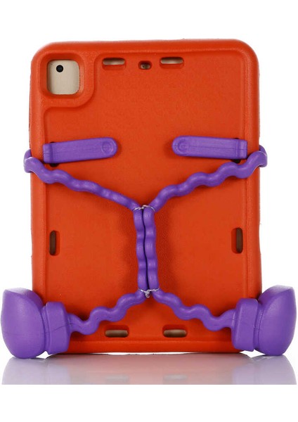 - Apple iPad 5 Air - Tablet Kılıfı Çocuklar için Eva Boxer Tablet Silikon Kılıf - Kırmızı - T16095