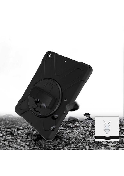 - Apple iPad 10.2 (8.Nesil) - Tablet Kılıfı Boyun ip Askılı El Tutmaçlı Koruyucu Zırh Tank Defender Kılıf - T10441 modelleri