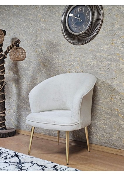 Tekli Teddy Gold Kaplama Sivriltme Ayak Çay Seti Koltuk Tekli Berjer , Balkon, Salon, Ofis Krem Renk 40,5 Boyut/ebat fırsatları
