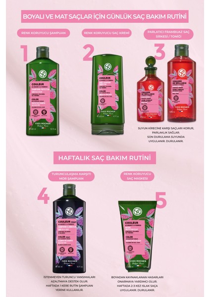 Renk Koruyucu Saç Kremi - Boyalı Saçlar / Couleur -Vegan -200ml